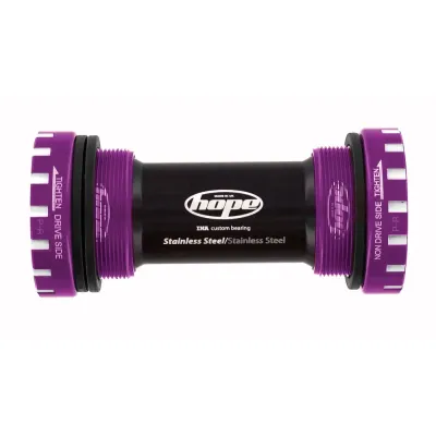 Hope Stainless Bottom Bracket Cups - 24mm Axle - 68/73mm Purple - Thumbnail 2
