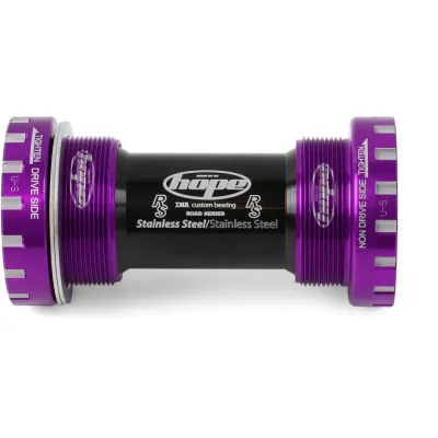Hope Stainless Road Bottom Bracket Cups - 68mm Purple - Thumbnail 2