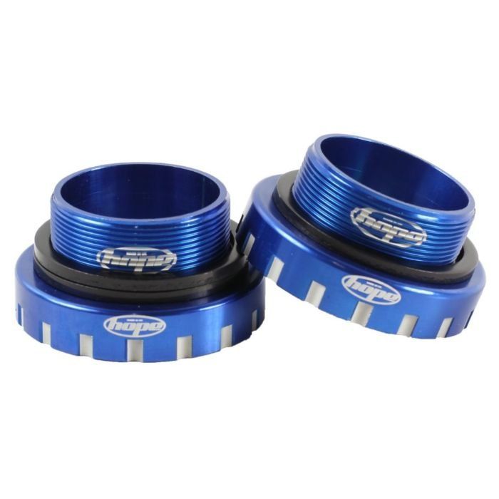 Hope Stainless Bottom Bracket Cups - 30mm Axle - Blue - Image 1