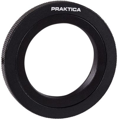 PRAKTICA T2-EOS-EF Digiscoping Mount Adapter - Praktica T2 to Canon EF Mount, Black