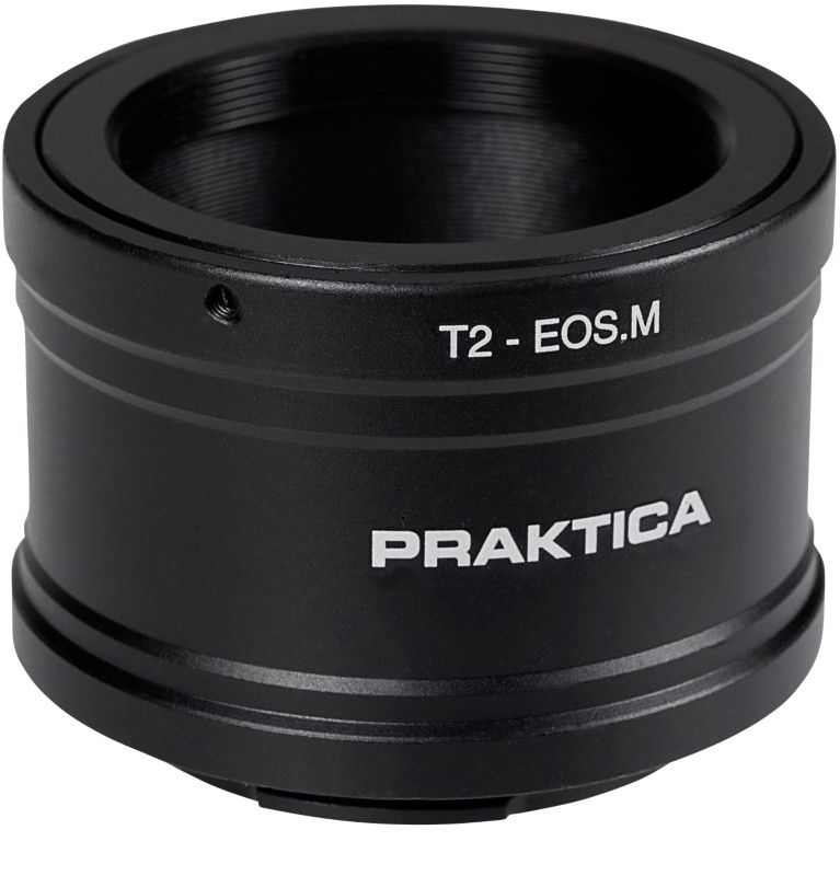 PRAKTICA T2-EOS-M Digiscoping Mount Adapter - Praktica T2 to Canon M Mount, Black - Image 1