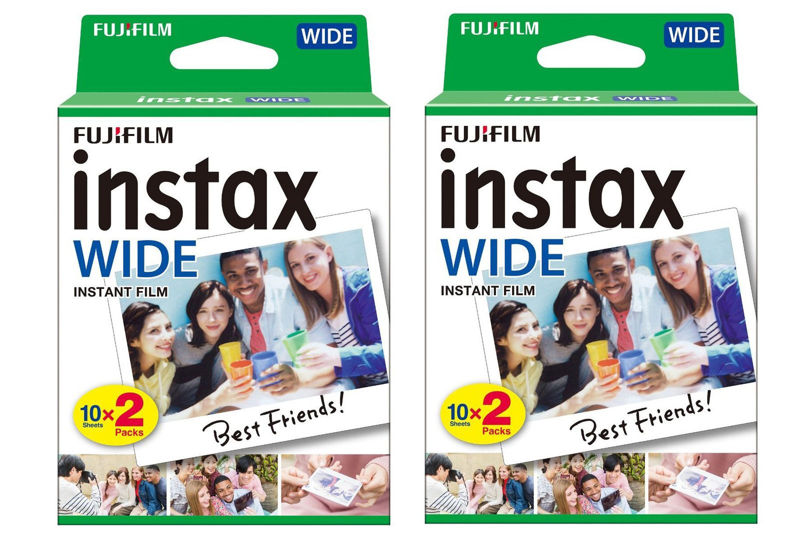 Fujifilm Instax Wide Picture Format Instant Photo Film - White - Pack - Image 1