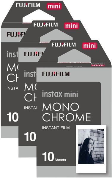 Fujifilm Instax Mini Instant Photo Film - Monochrome - Pack of 30