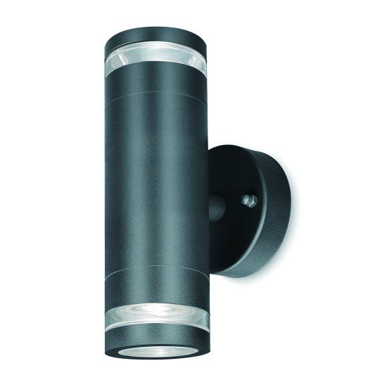4LITE Marinus Range 4L2/2309 Smart LED Outdoor Wall Light - Anthracite, Twin Pack - Image 1