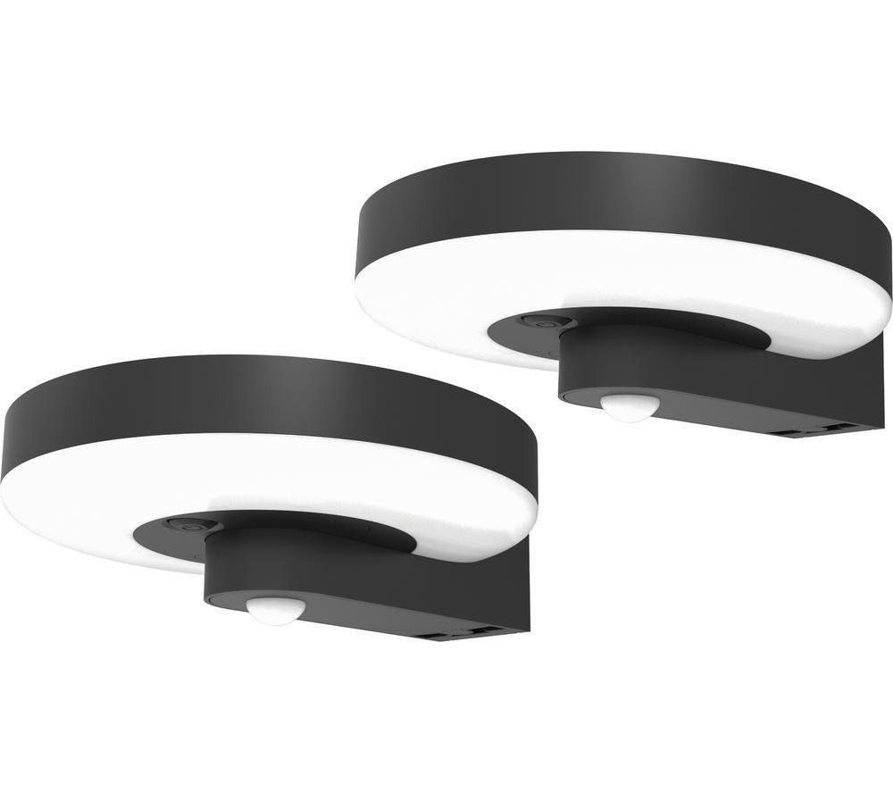 4LITE Arundel Solar Wall Light - Pack of 2 - Image 1