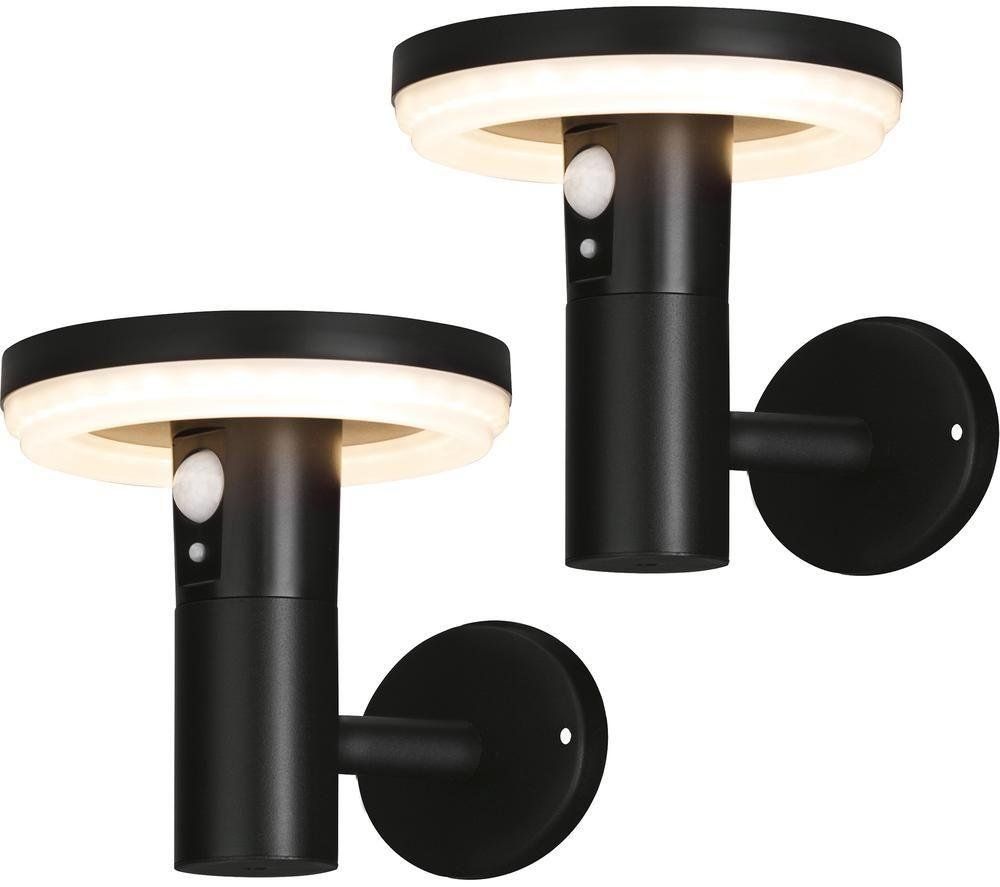 4LITE Antheia Solar Outdoor Wall Light - Pack of 2 - Image 1
