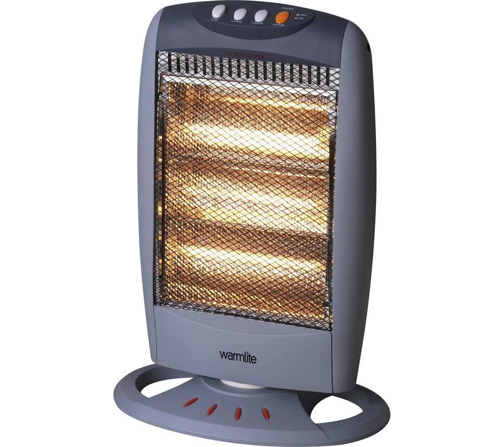 WARMLITE WL42005 Portable Halogen Heater - Grey, Silver/Grey - Image 1