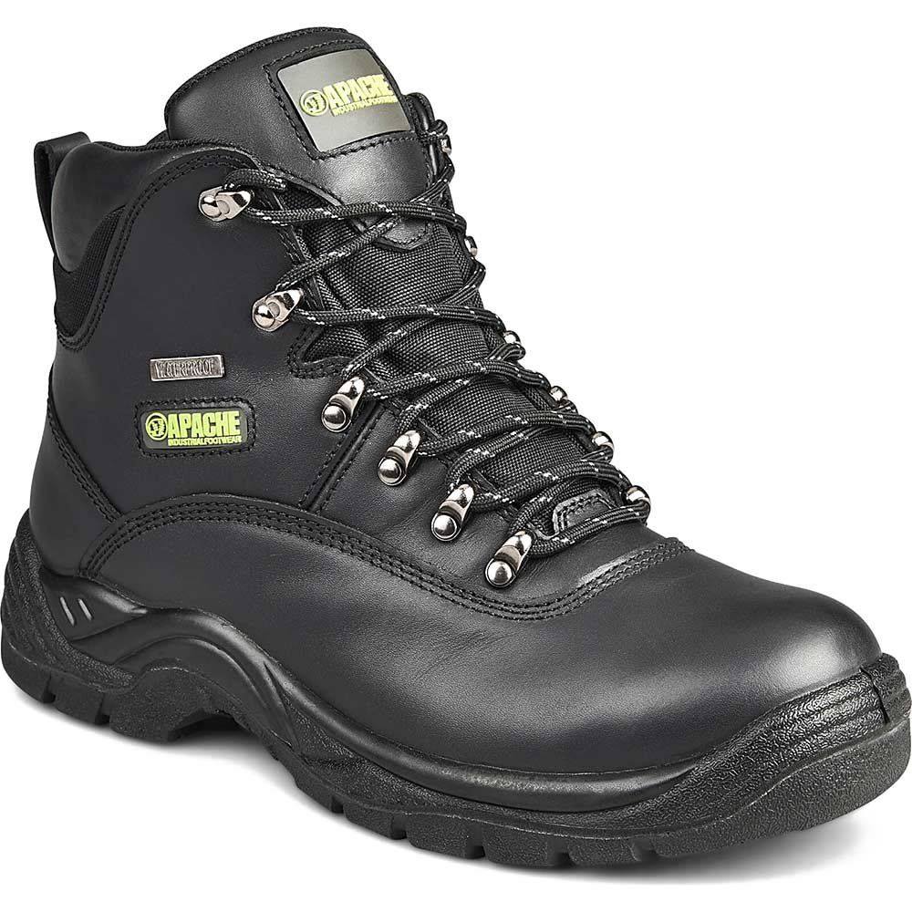 Apache SS81 Waterproof Safety Hiker Boots Black Size 4 - Image 1