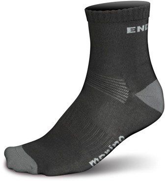 Endura BaaBaa Merino Socks x2 Pack Black - Thumbnail 2