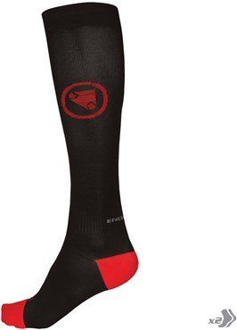 Endura Compression Socks Twin Pack Black - Thumbnail 2