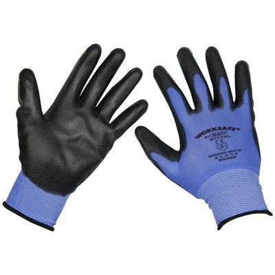 Sealey 9117XL/12 Lightweight Precision Grip Gloves (X-Large) - Pack Of 12 Pairs