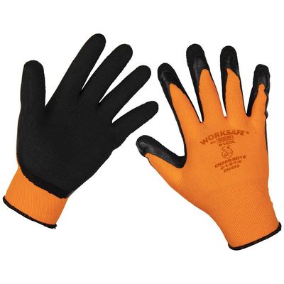 Sealey 9140L Foam Latex Gloves (Large) - Pair