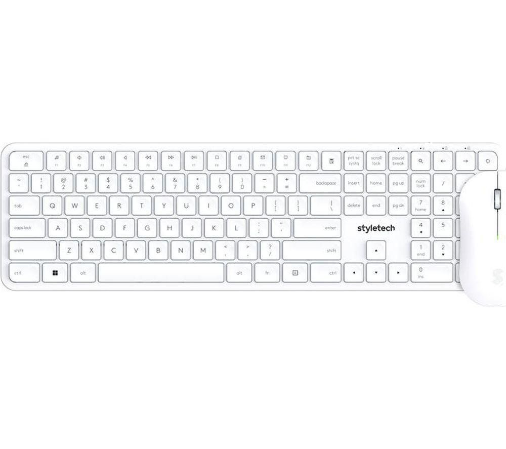 STYLETECH MK750 Wireless Keyboard & Mouse Set - White - Image 1