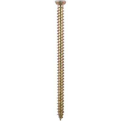Timco 00100TCONP Concrete Screws - Tx - Flat Countersunk - Yellow 7.5 X 100 TIMpac 4