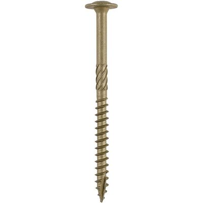 Timco 125INW Timber Frame Construction & Landscaping Screws - Wafer - Exterior - Green Organic 6.7 X 125 Box 50