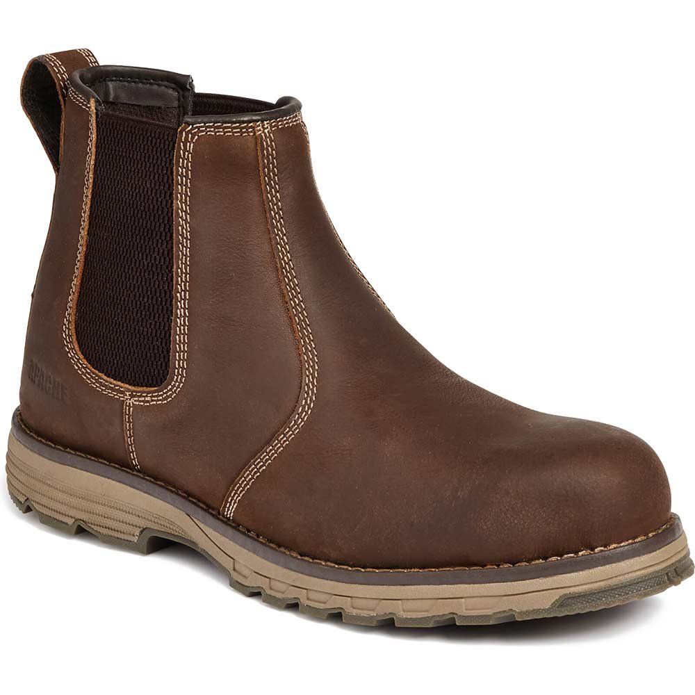 Apache Flyweight Dealer Water Resistant Safety Boots Brown Size 12 - Image 1