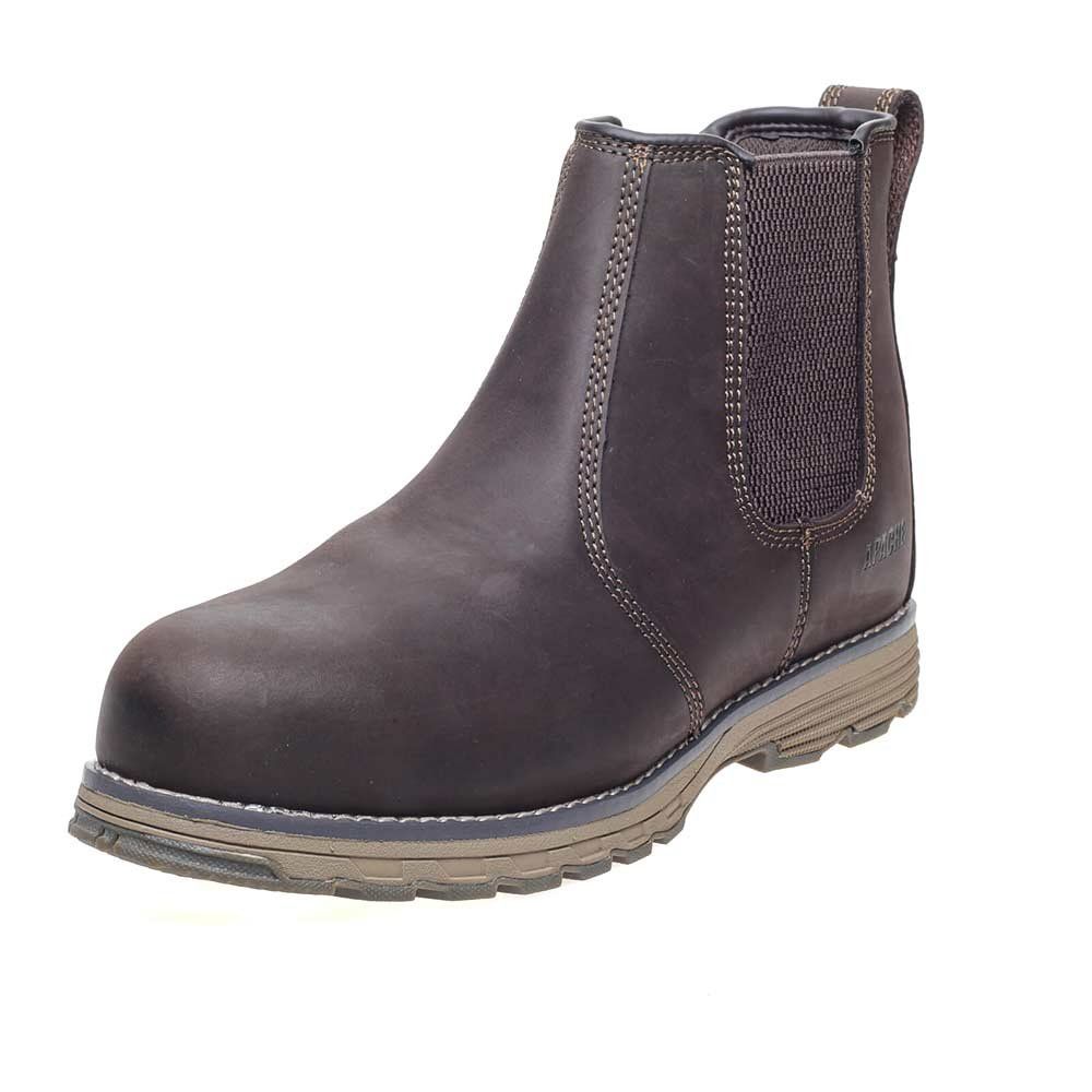 Apache Flyweight Dealer Water Resistant Safety Boots Brown Size 6 - Image 1