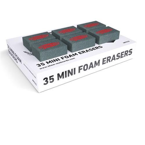 Show-me Mini Foam Whiteboard Erasers PK35 - MFE35 - Image 1