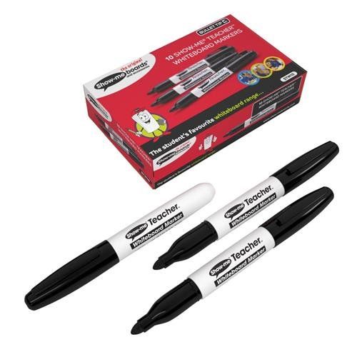 Show-me Teacher Drywipe Marker Bullet Tip (Pack 10) - STM10 - Image 1