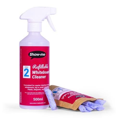 Show-me Whiteboard Cleaner and Spray Bottle 500ml - WCE500 - Image 1
