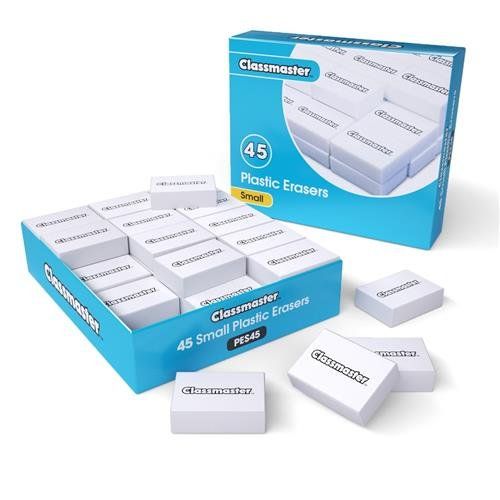 Classmaster Pencil Erasers size 32 x 23 x 9mm. (Pack 45) - PES45 - Image 1