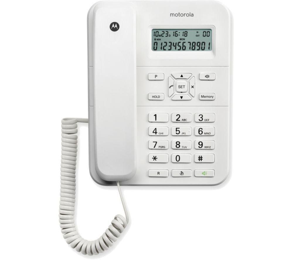 MOTOROLA CT202 Corded Phone - White, White - Image 1