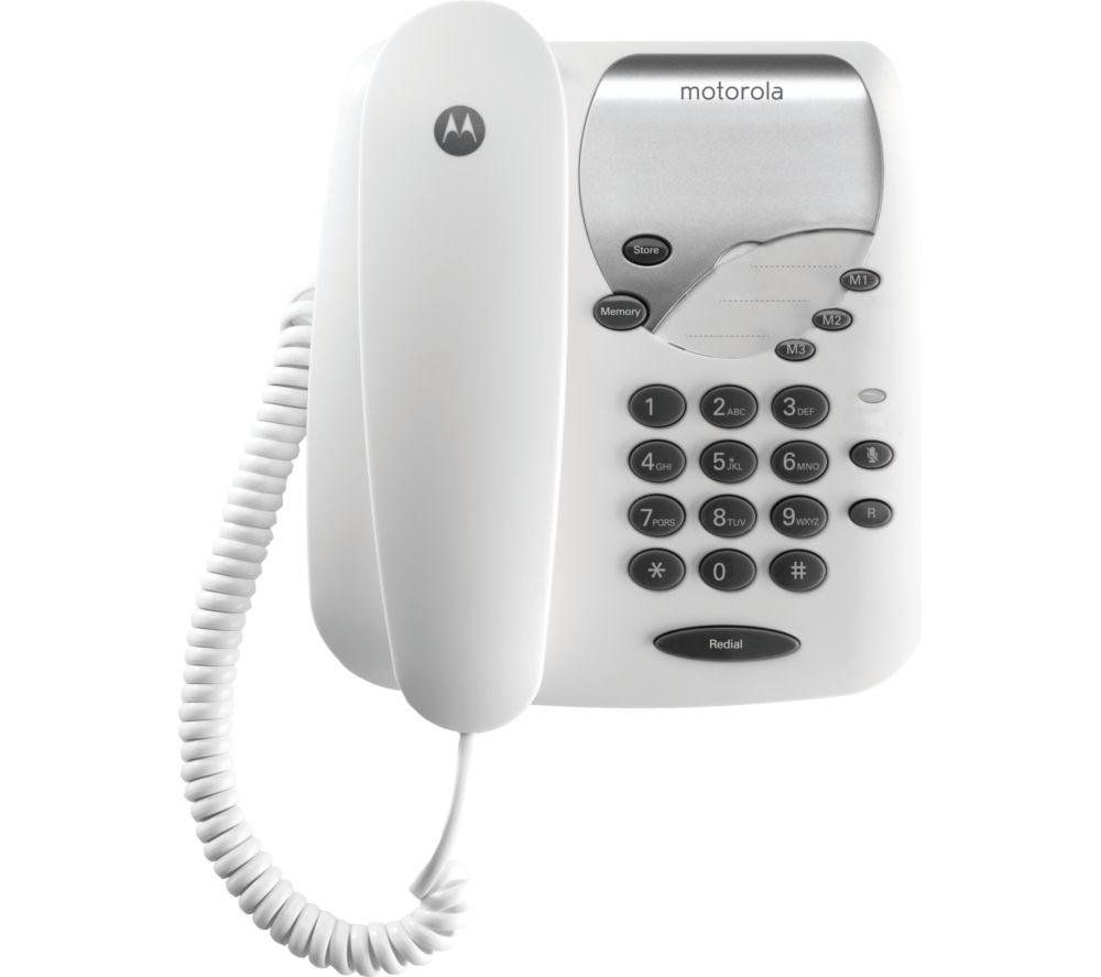MOTOROLA CT1 Corded Phone - White, White - Image 1