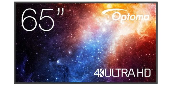 Optoma N3651K Digital signage flat panel 165.1 cm (65") LED Wi-Fi 450 cd/m 4K Ultra HD Black Android 11 24/7