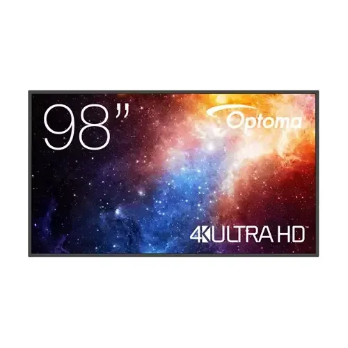 Optoma N3981K Digital signage flat panel 2.49 m (98") LED Wi-Fi 500 cd/m 4K Ultra HD Black Android 11 24/7 - Image 1