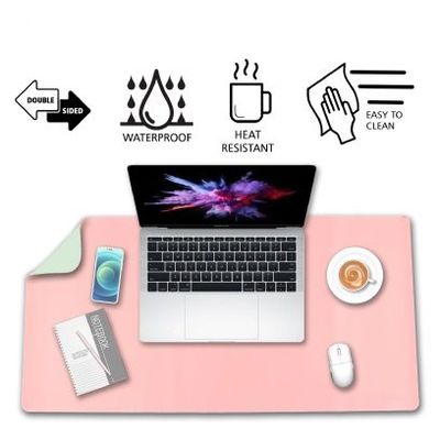 Deflecto Faux Leather Double Sided Heat-Resistant Double-Sided Desk Ma