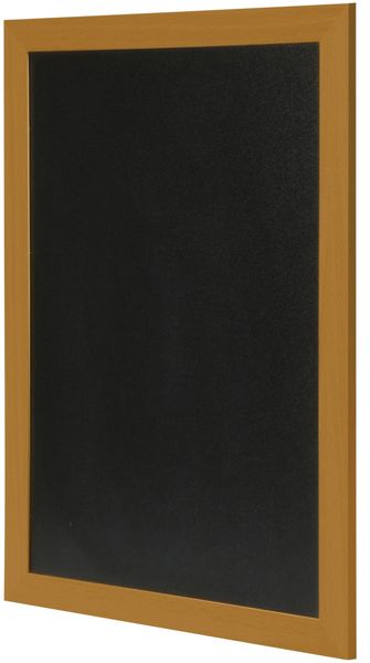 Deflecto Wall Mounted Chalkboard 600x800mm Teak WCB-60-80-TE