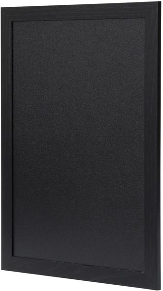 Deflecto Wall Mounted Chalkboard 300x400mm Black WCB-30-40-BLK