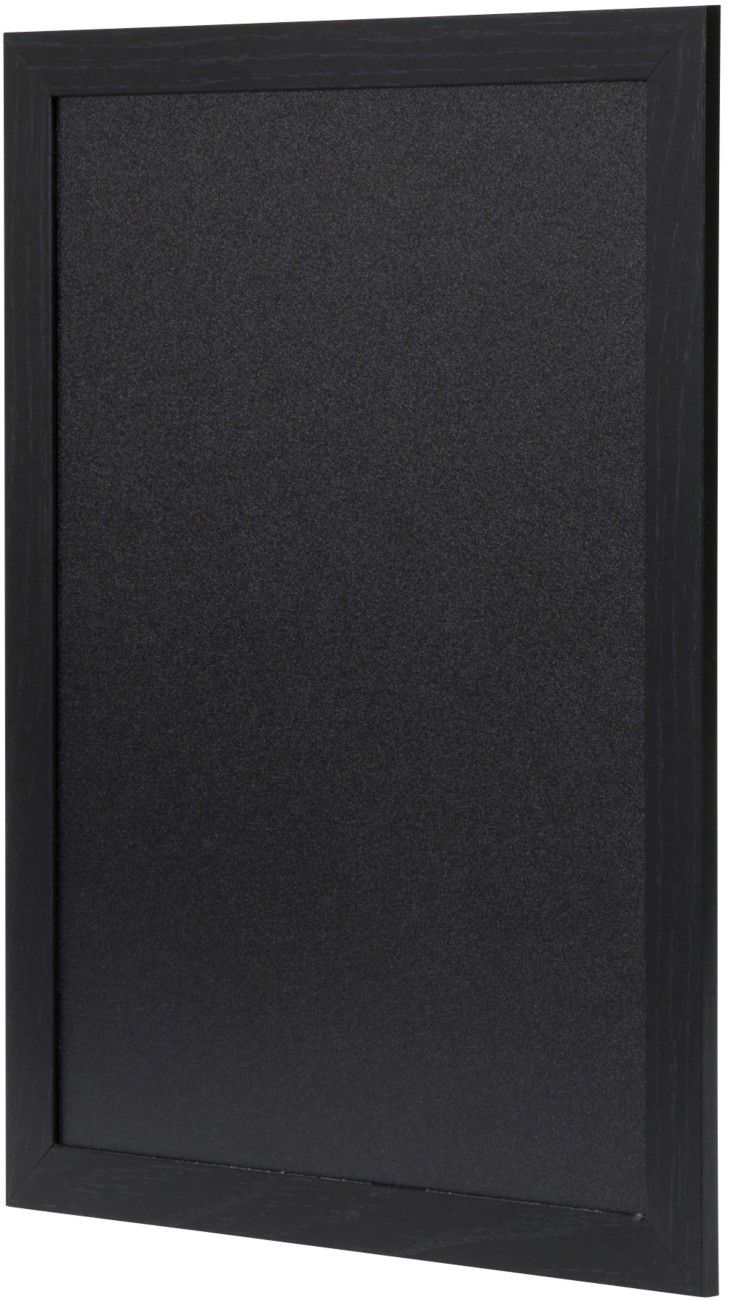 Deflecto Wall Mounted Chalkboard 600x800mm Black WCB-60-80-BLK - Image 1