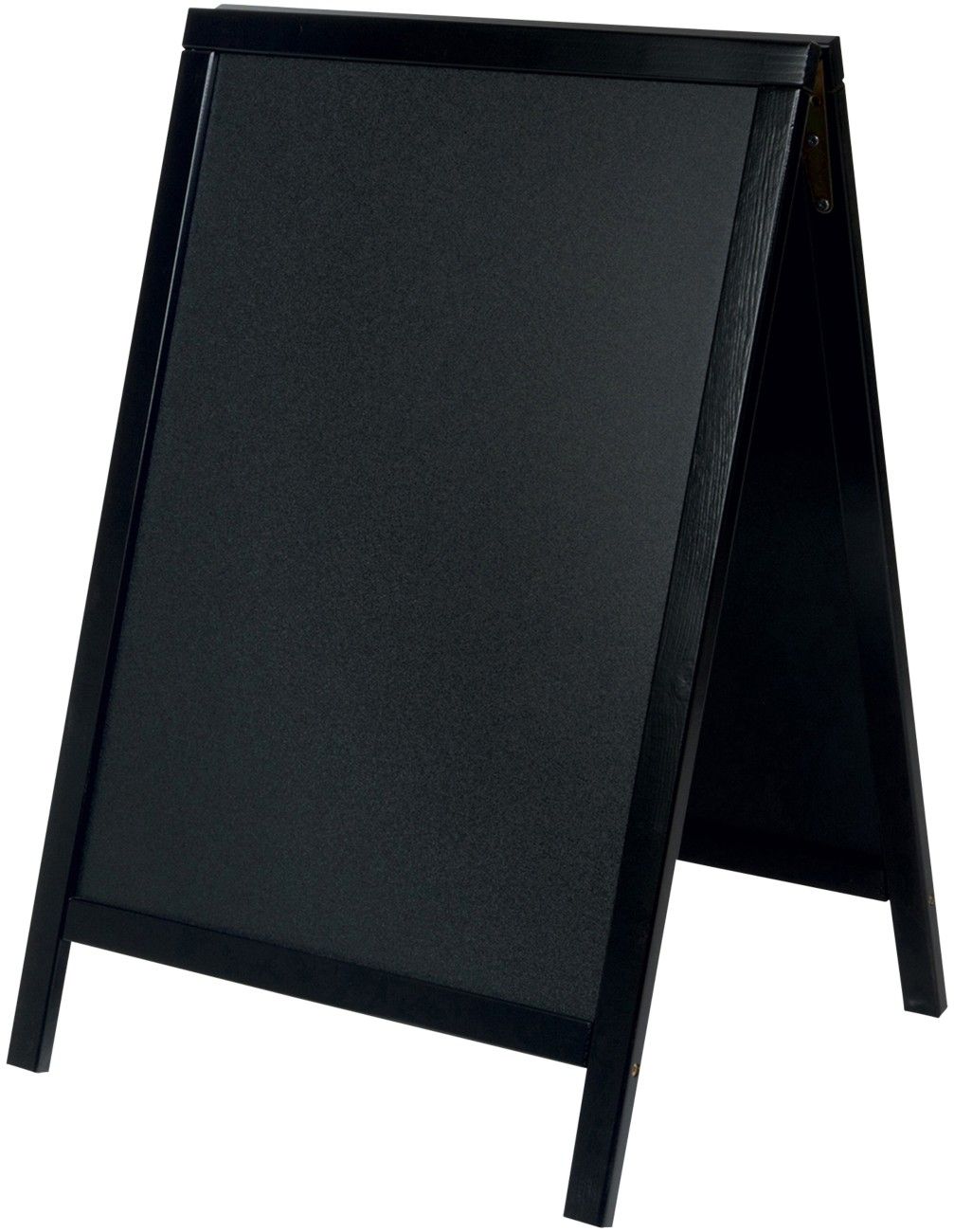 Deflecto Double Sided Pavement A Frame Chalkboard 850x545x560mm Black PACB-85-BLK - Image 1