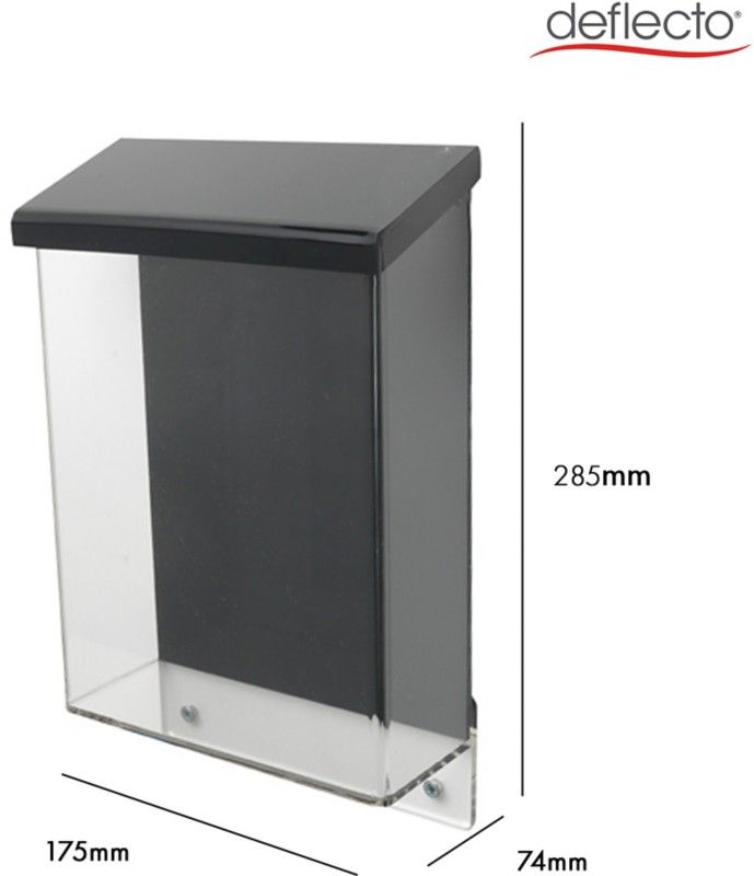Deflecto A5 Weatherproof Outdoor Literature/Post Box 175 x 285 x 74mm - Image 1