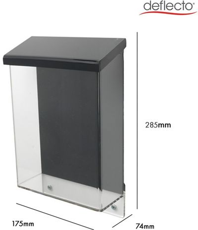 Deflecto A5 Weatherproof Outdoor Literature/Post Box 175 x 285 x 74mm