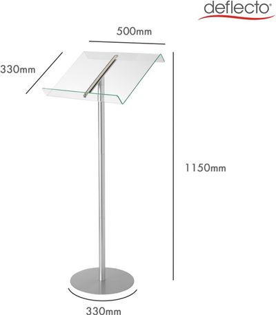 Deflecto LECTERN TRANSPARENT 79166