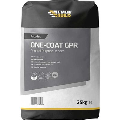 Everbuild One Coat General Purpose Render Grey 25kg