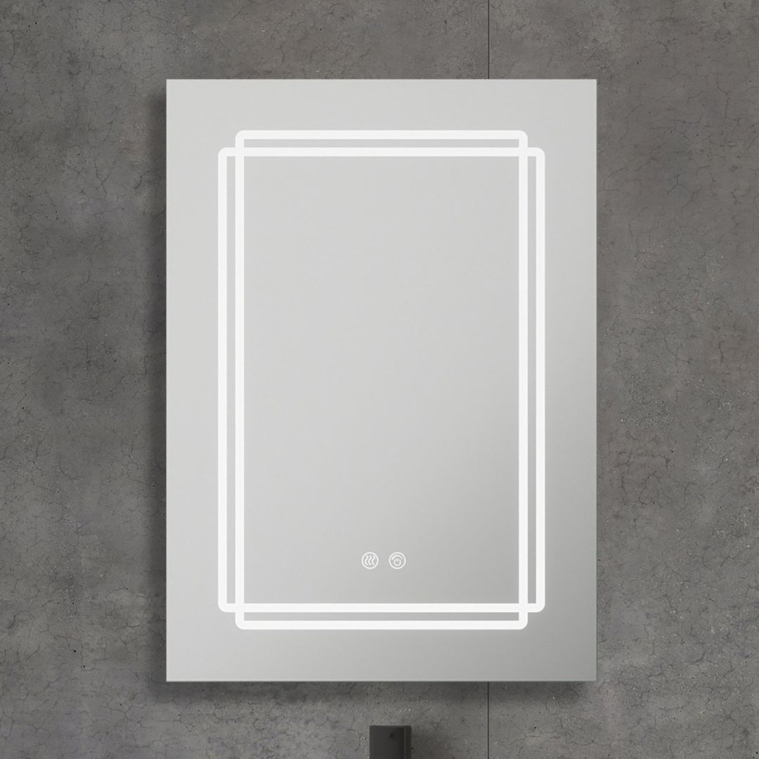 nxt gen Maine Single LED Illuminated Bathroom Mirror Cabinet Tri-Colour CCT - Image 1