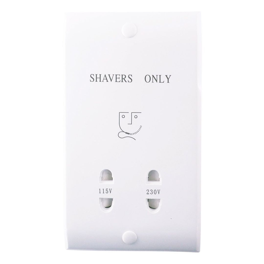 nxt gen Shaver Socket Montana Dual Voltage in White - Image 1