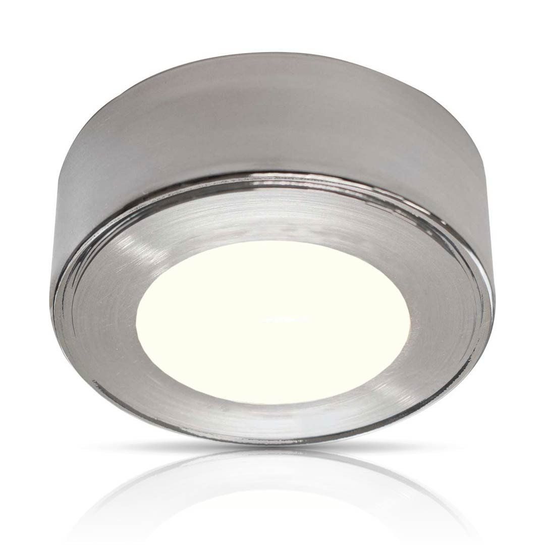 nxt gen LED Under Cabinet Light 2.6W Florida Surface Warm White 3000K in Brushed Nickel - Image 1