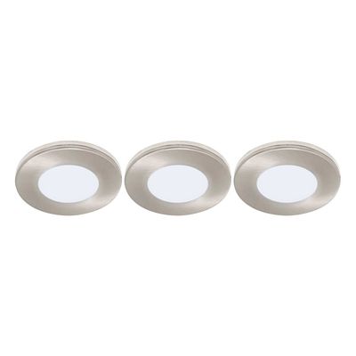 nxt gen LED Under Cabinet Light 2W Alabama Slim Daylight 6000K Lights in Brushed Nickel (3 Pack)