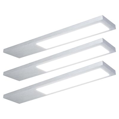 nxt gen LED Under Cabinet Light 4W Alabama Cool White 4000K Lights in Aluminium (3 Pack)