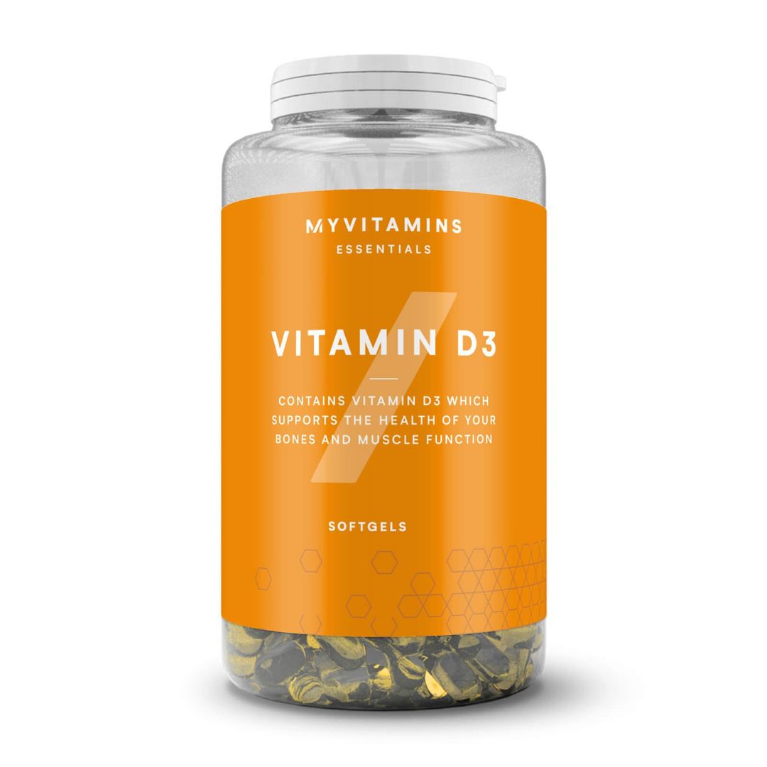 Vitamin D3 Softgels - 360Softgels - Non-Vegan - Image 1