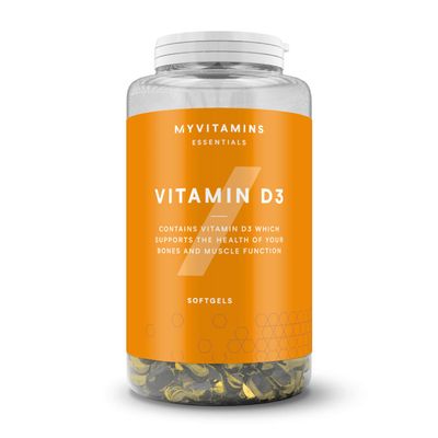 Vitamin D3 Softgels - 360Softgels - Non-Vegan