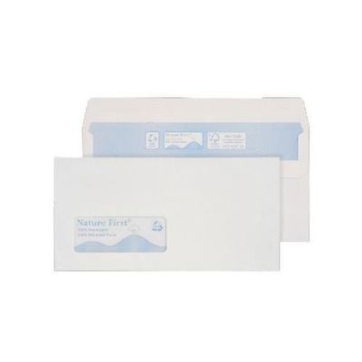 Blake Wallet Self Seal Low Window White DL 110220 90gsm (Pk 1000)
