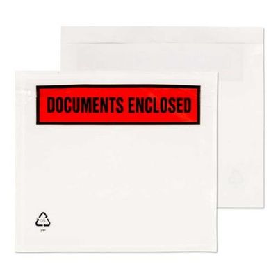 Blake Purely Packaging Printed Document Enclosed Wallet A7 123x111mm (Pack 1000) - Thumbnail 2