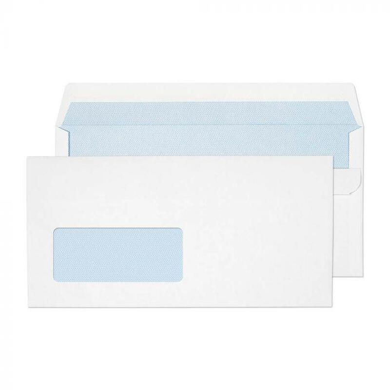 Blake Everyday Envelopes DL White Wallet Window Self Seal 90gsm 110x22 - Image 1