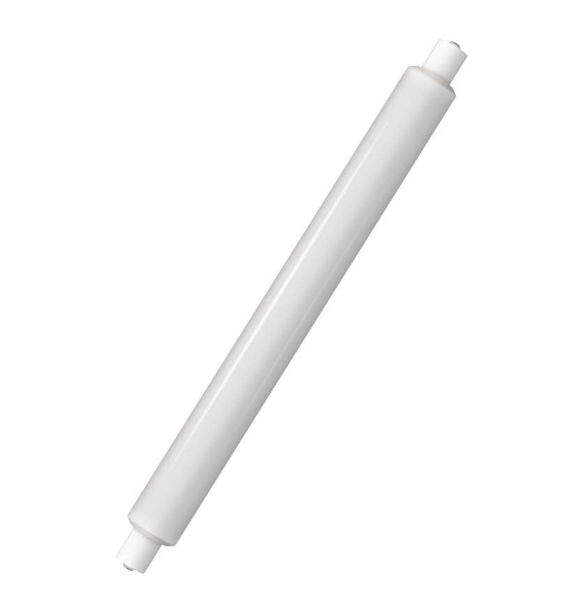 Crompton DET Tubular LED 284mm Light Bulb 6W (40W Eqv) Warm White Opal Double-Ended Striplight Mirror-Light Picture-light - Image 1