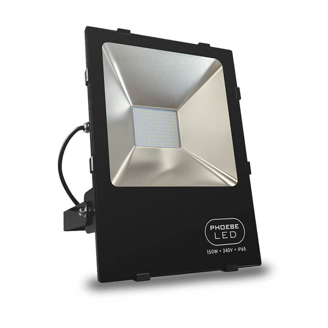 Phoebe LED Floodlight 150W Atlas Daylight 120° Black IP65 - Image 1